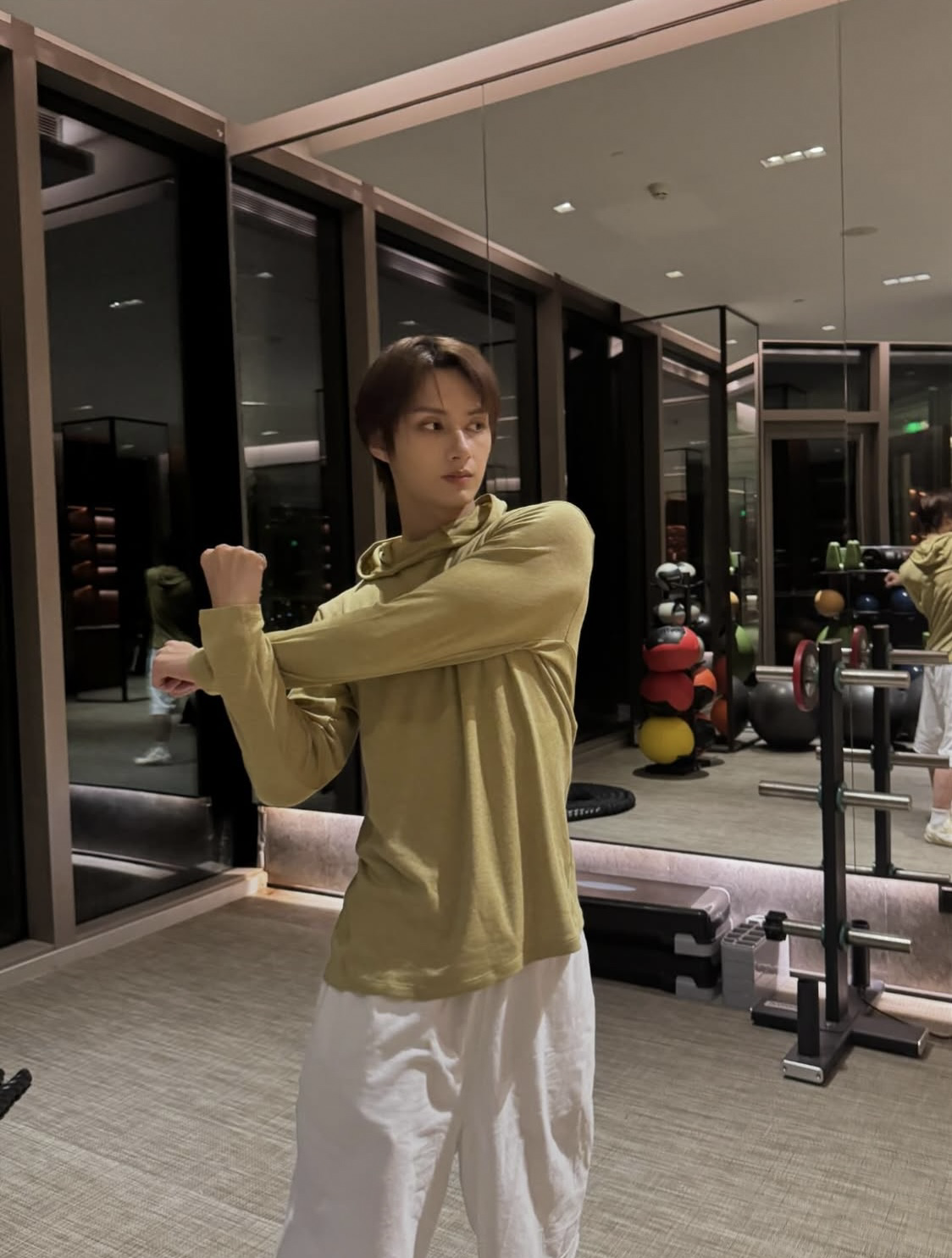 A moment captured by Jun (SEVENTEEN)'s fan