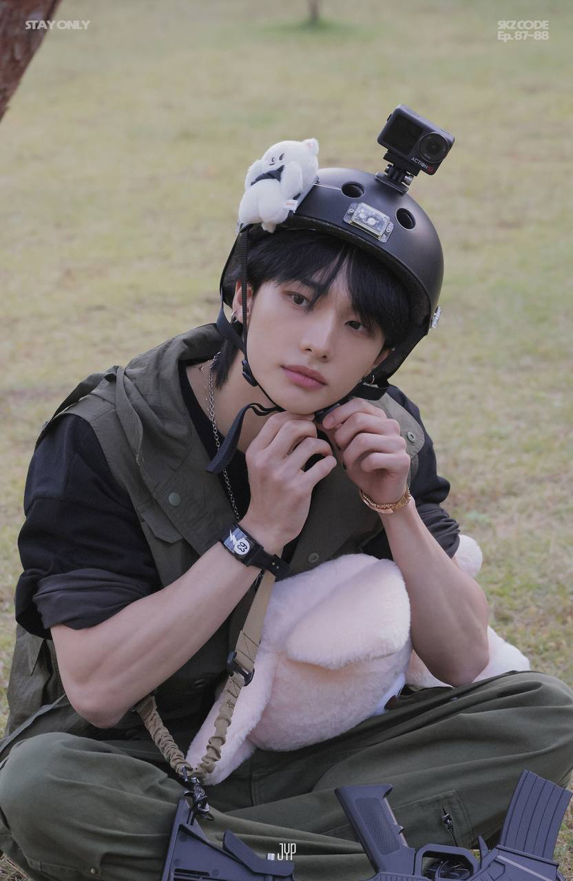 A moment captured by Hyunjin (Stray Kids)'s fan