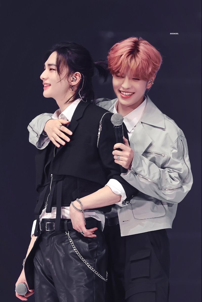 A moment captured by Stray Kids's fan