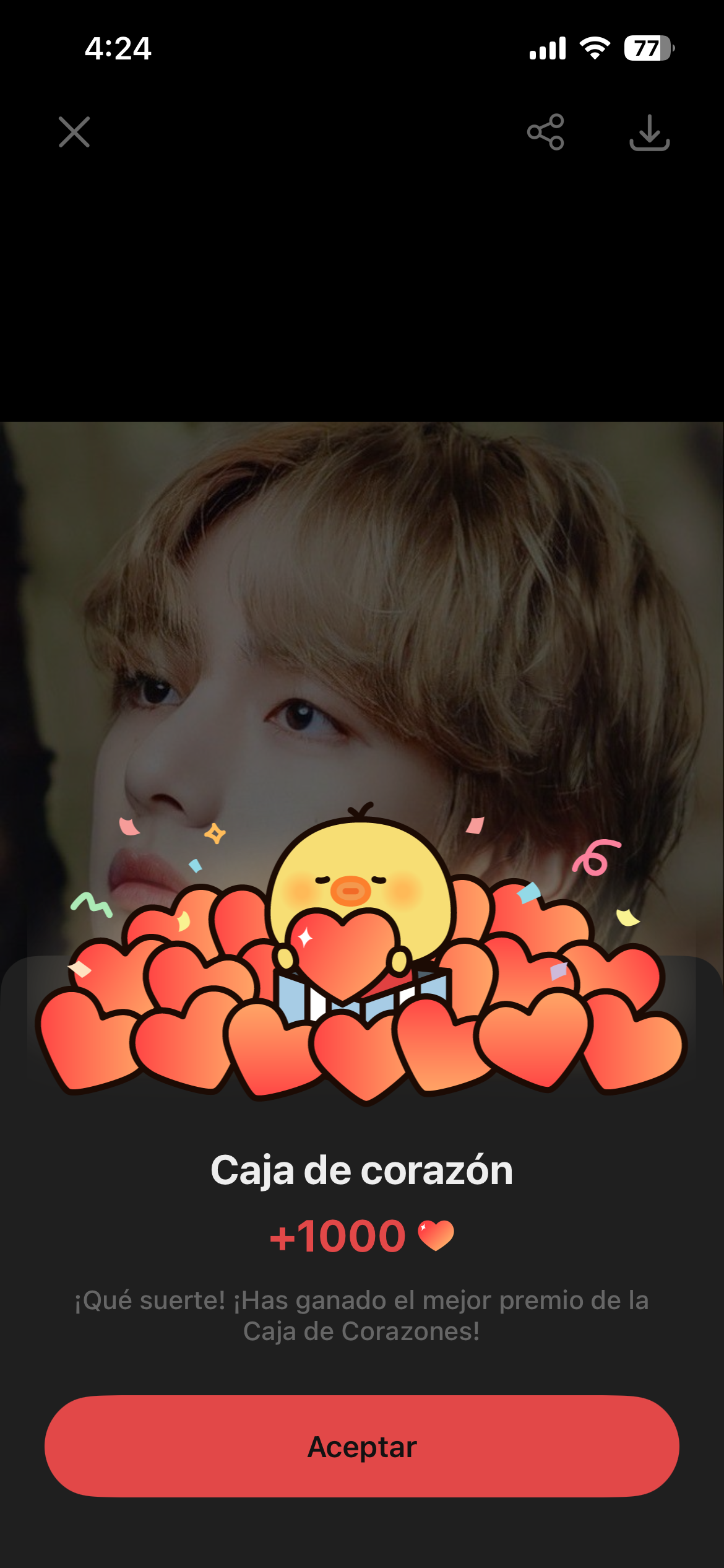 The most beloved wallpaper among V (BTS)'s fans