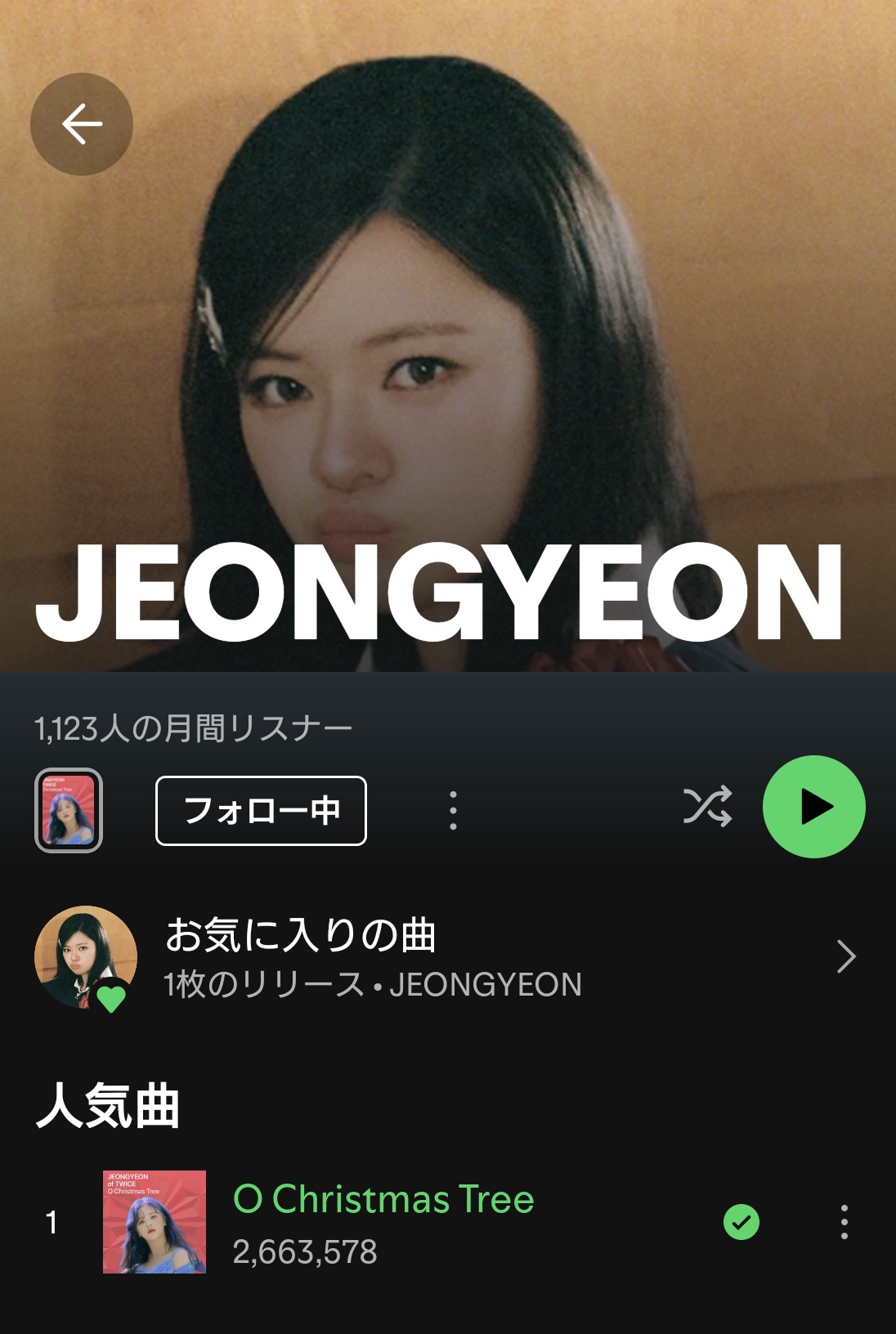 Latest photo of Jeongyeon (TWICE)