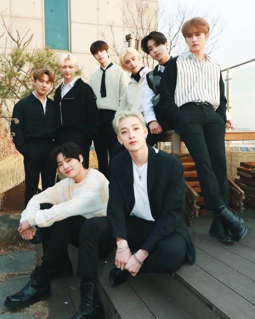 A moment captured by Stray Kids's fan