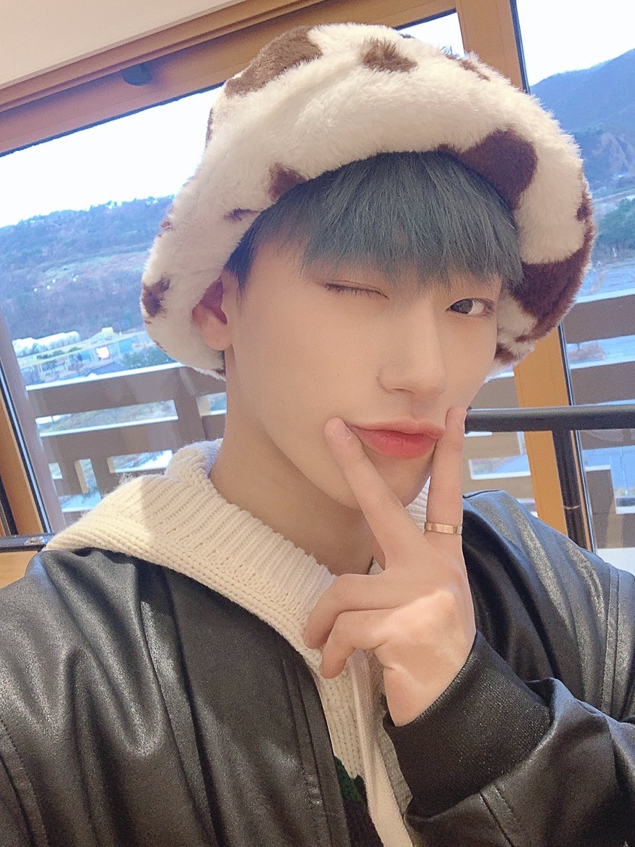 A moment captured by San (ATEEZ)'s fan