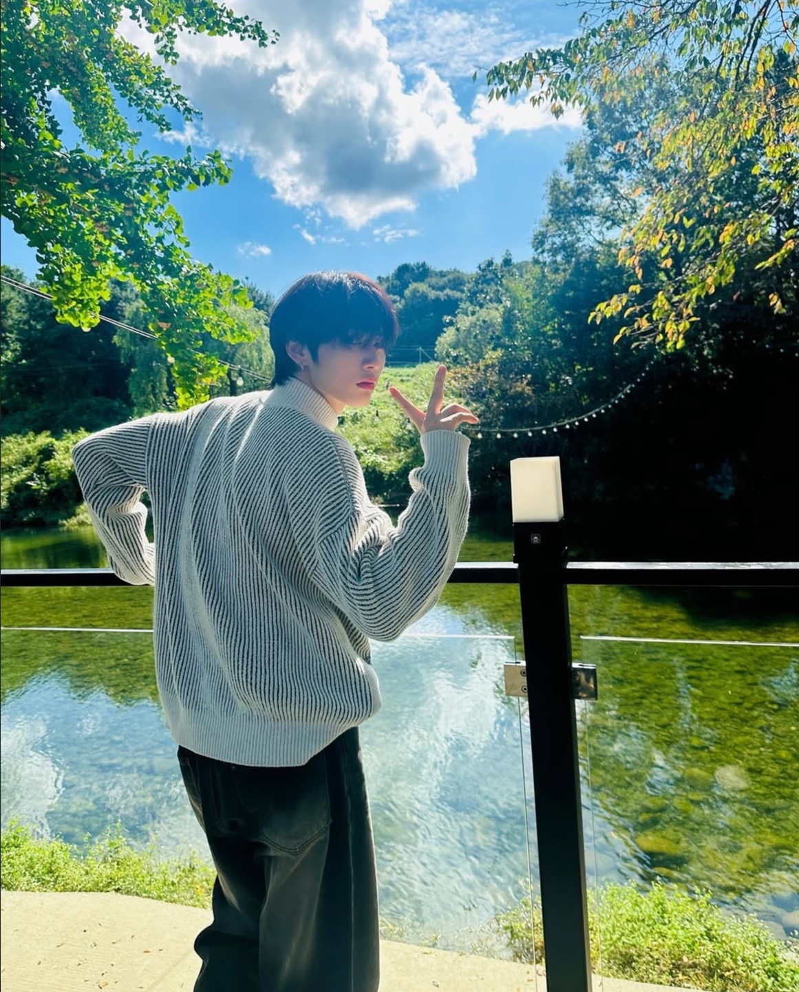 Recent activity shot of Taesan (BOYNEXTDOOR)