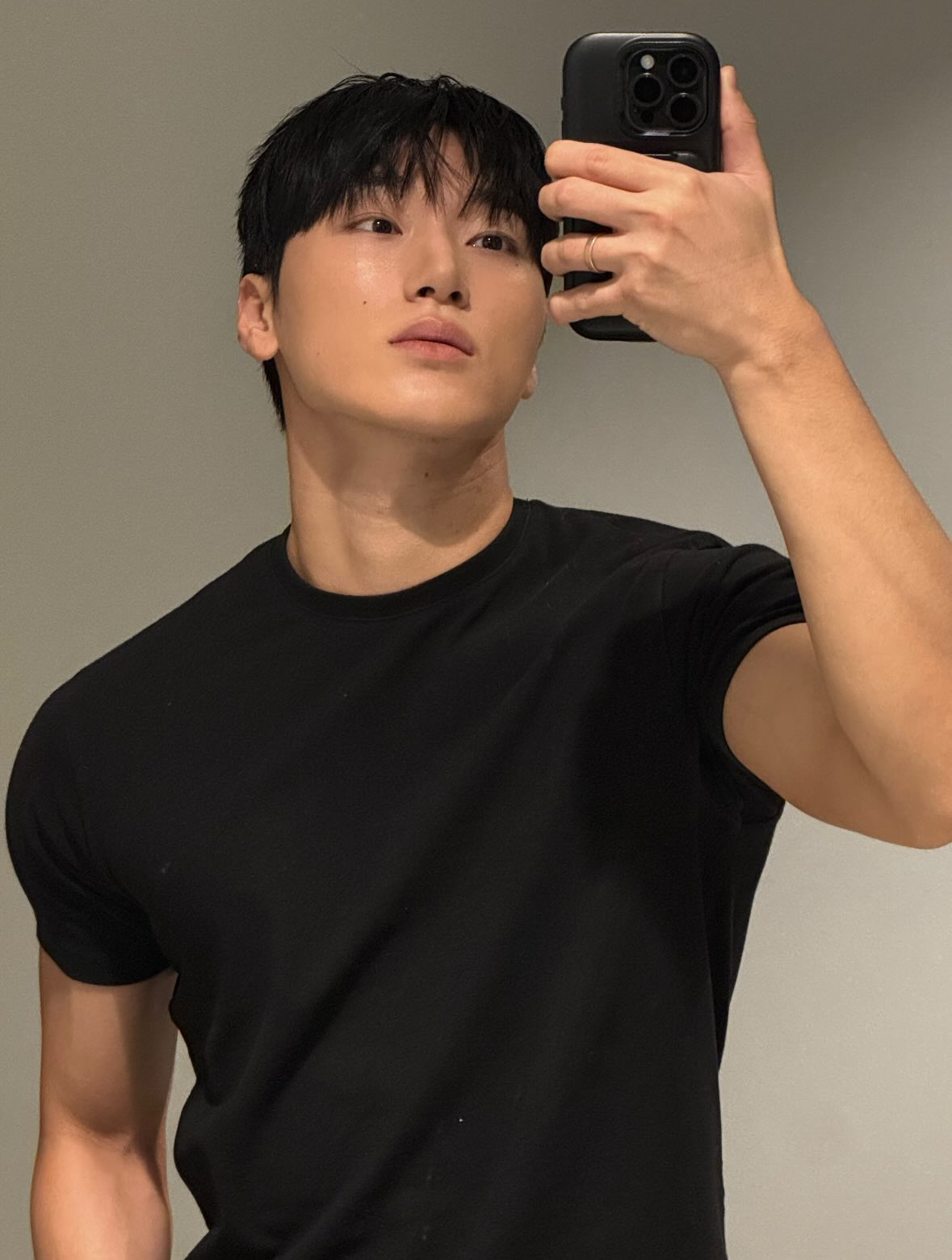 A moment captured by San (ATEEZ)'s fan