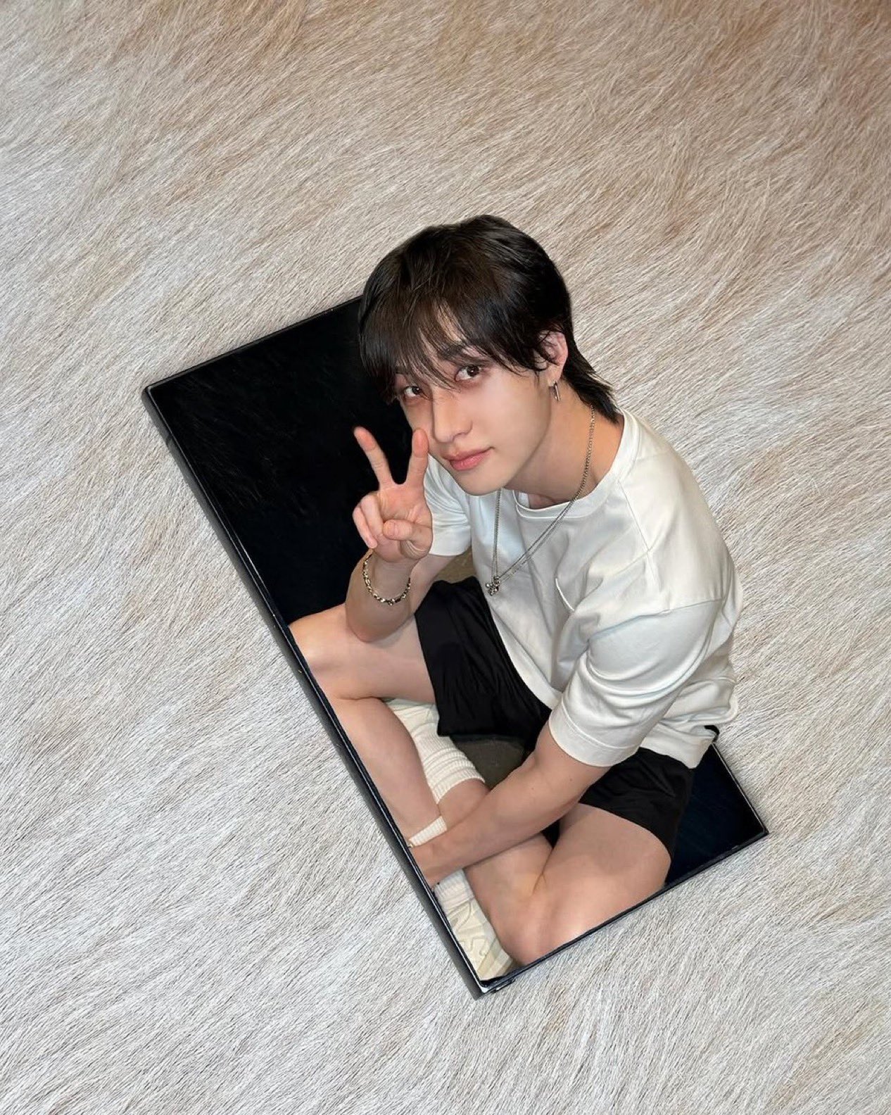 A moment captured by Bang Chan (Stray Kids)'s fan