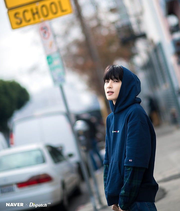 A moment captured by Wonwoo (SEVENTEEN)'s fan