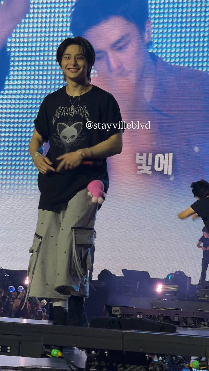 A moment captured by I.N (Stray Kids)'s fan