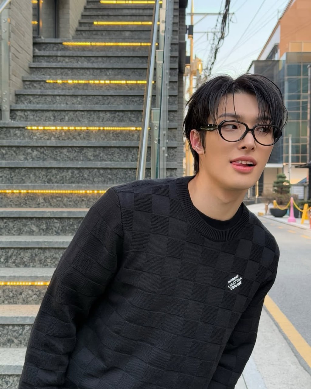 A moment captured by Mingi (ATEEZ)'s fan