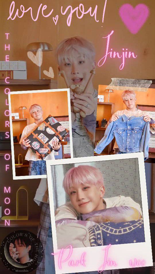 A heartfelt wallpaper shared by Jinjin (ASTRO)'s fans