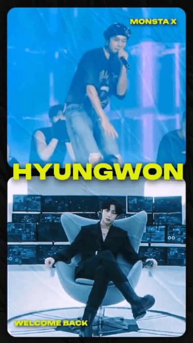 Recent activity shot of Hyungwon (MONSTA X)