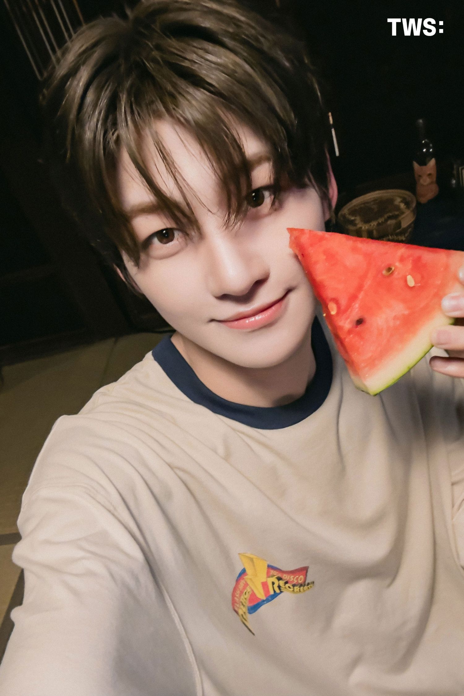 A moment captured by Jihoon (TWS)'s fan