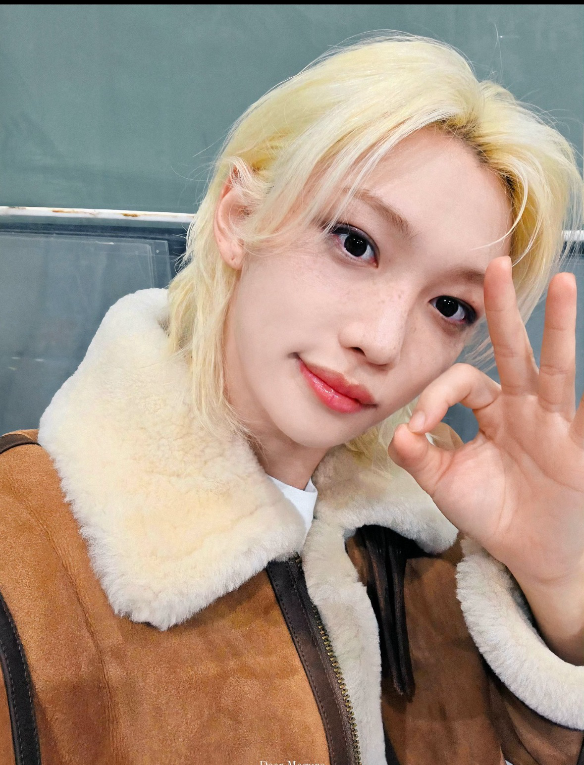 A moment captured by Felix (Stray Kids)'s fan