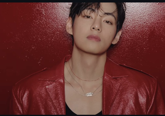 A moment captured by V (BTS)'s fan