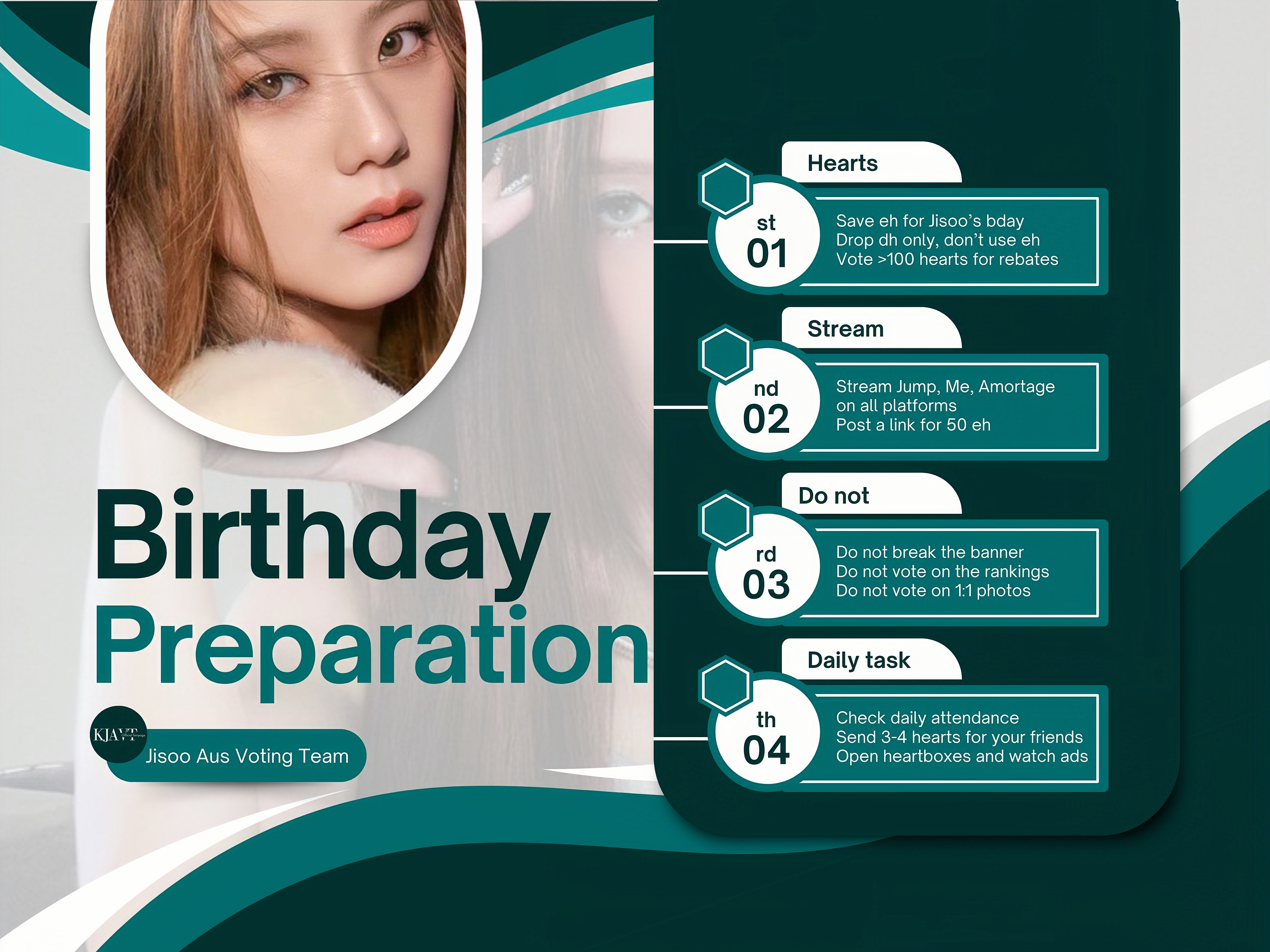 Recent activity shot of Jisoo (BLACKPINK)