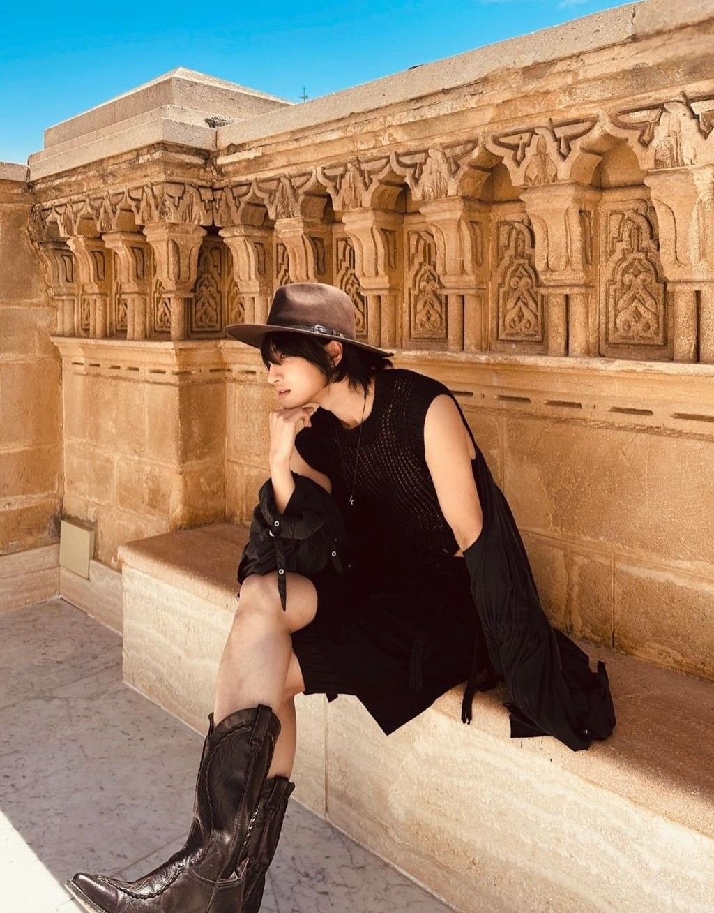 Recent activity shot of Seonghwa (ATEEZ)