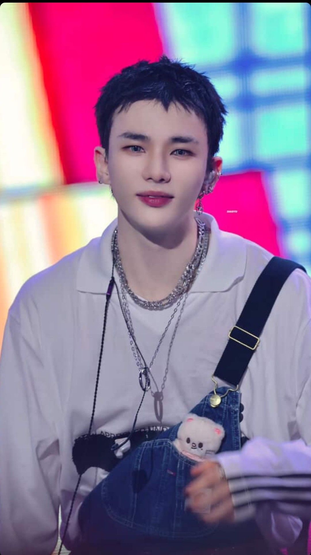 A moment captured by Hyunjin (Stray Kids)'s fan