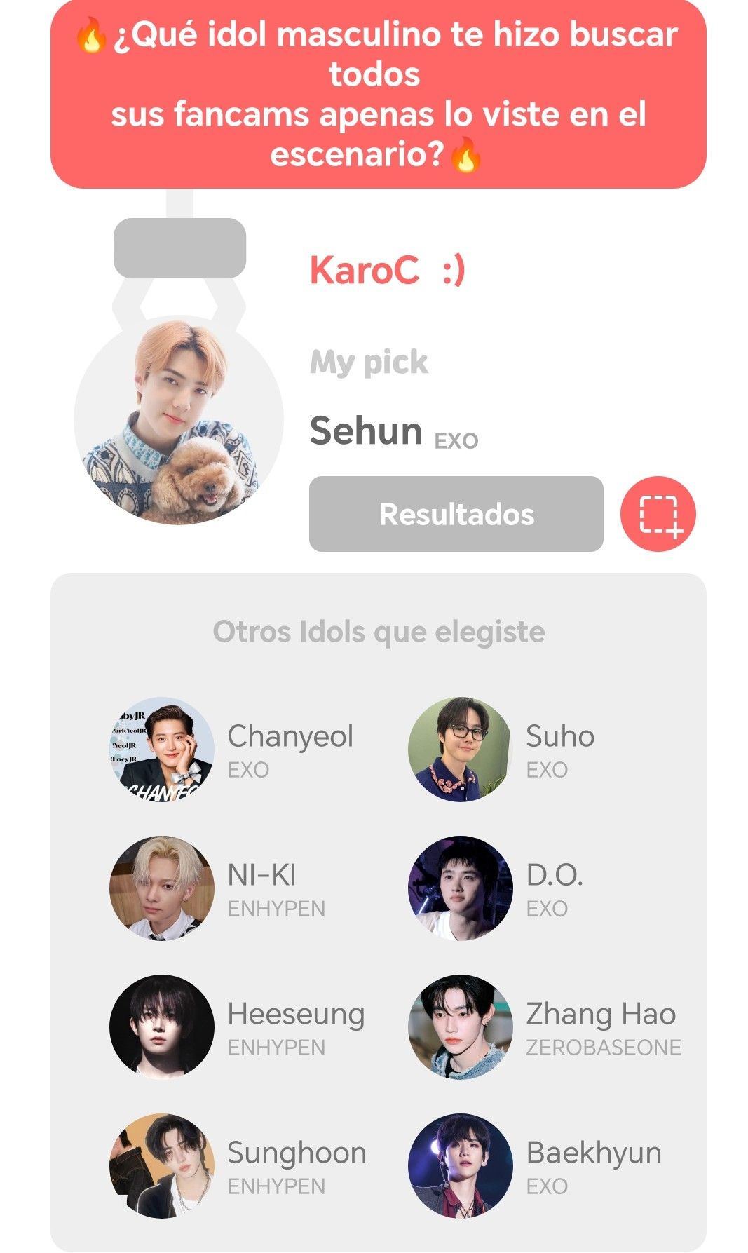 A heartfelt wallpaper shared by Sehun (EXO)'s fans