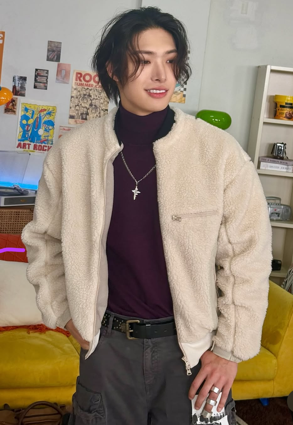 Recent activity shot of Mingi (ATEEZ)