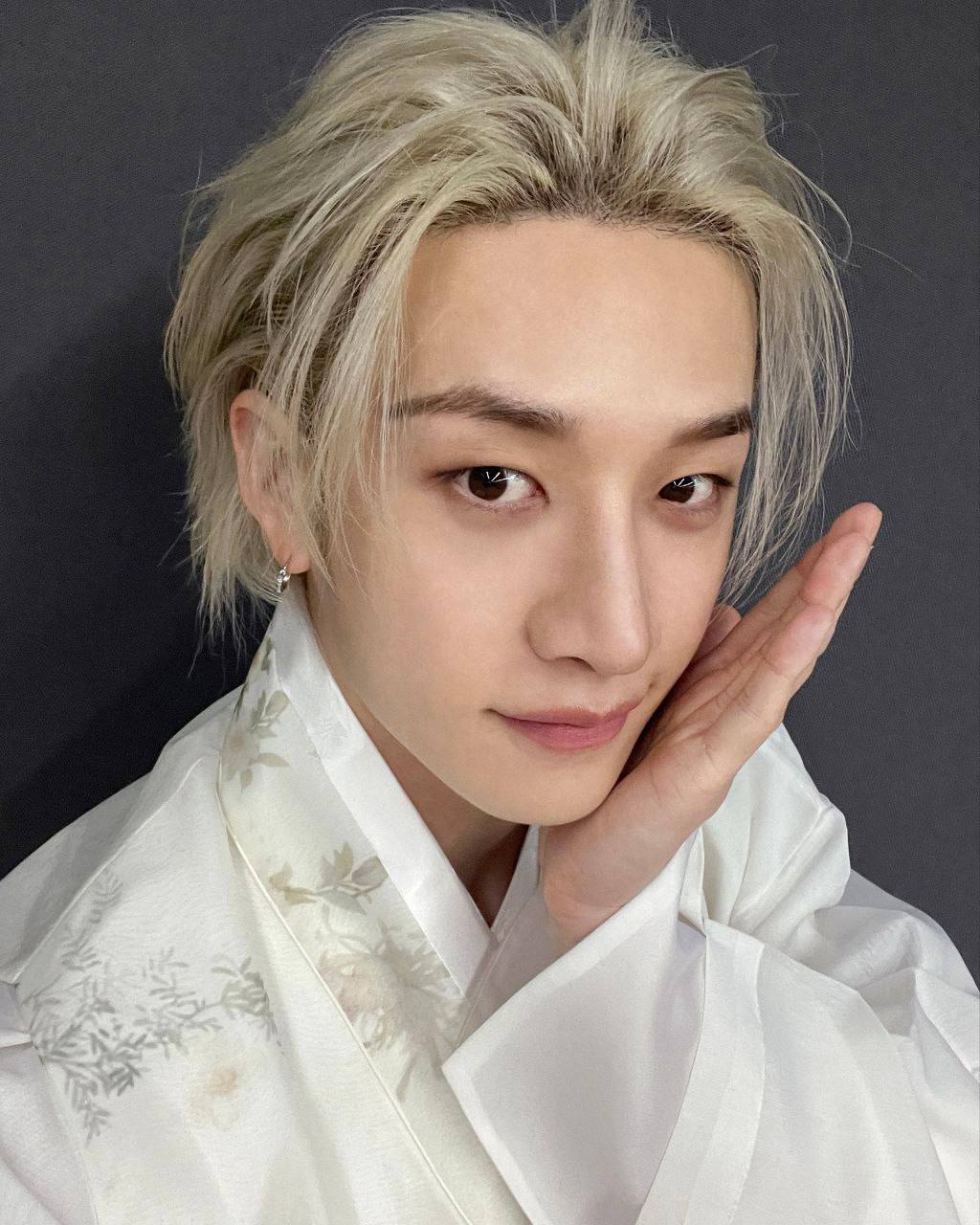 Recent activity shot of Bang Chan (Stray Kids)