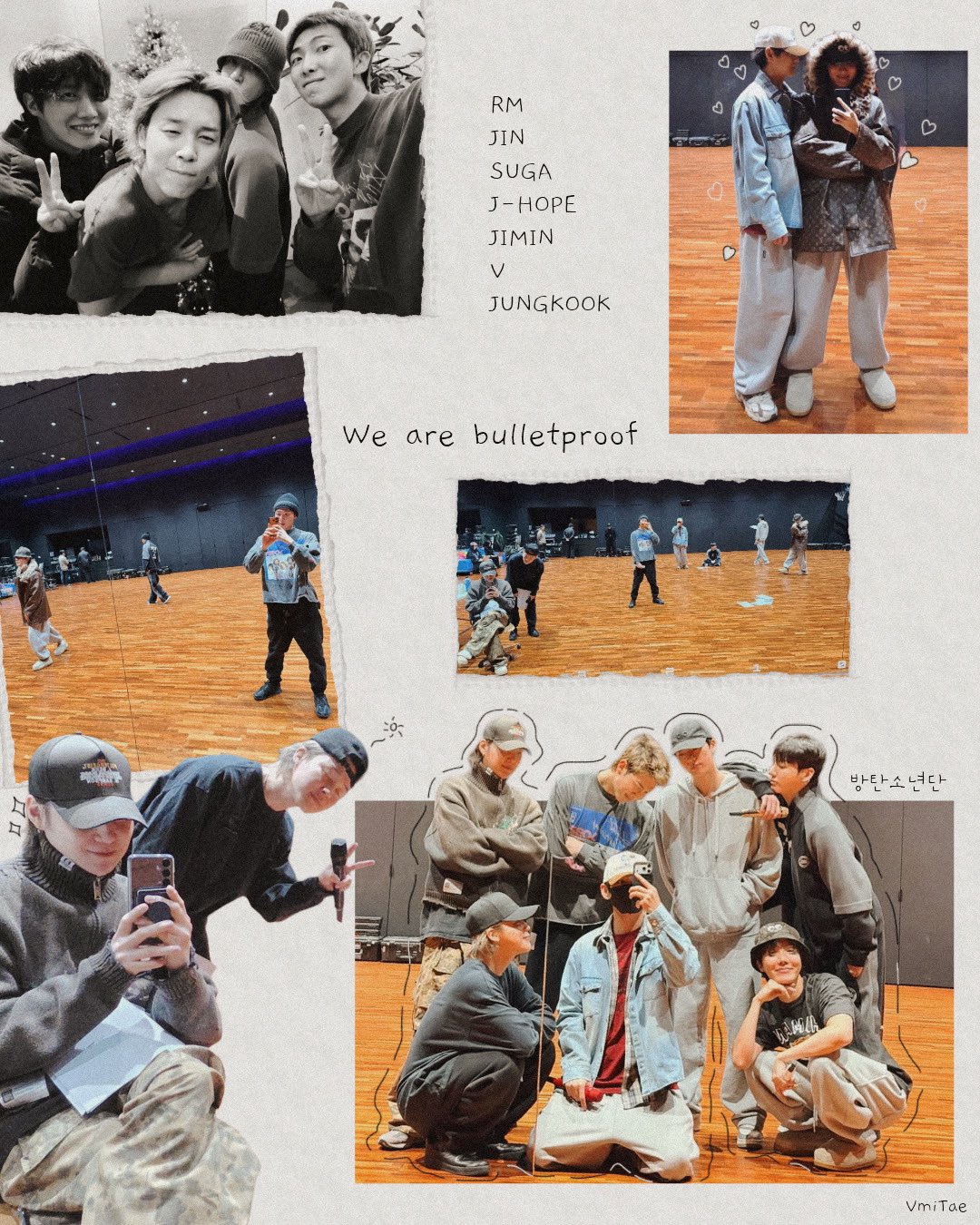방탄소년단의 비하인드 컷