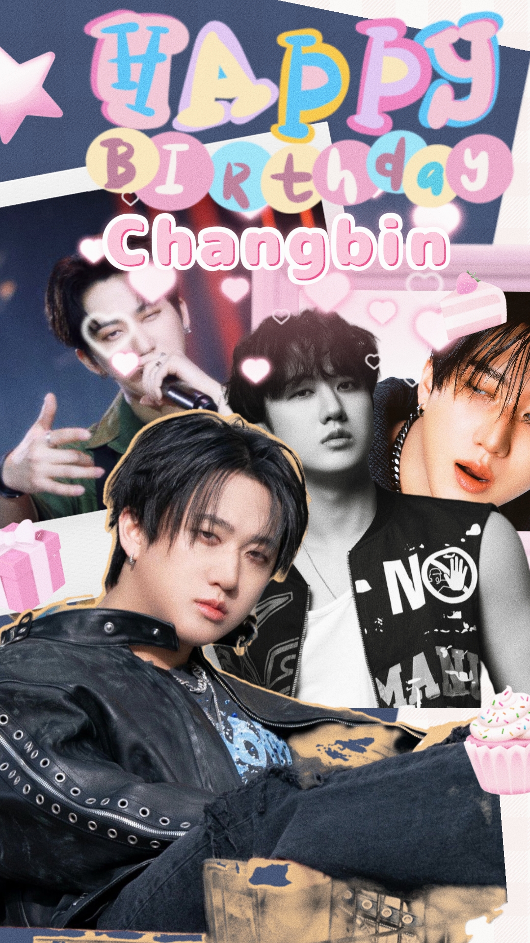 Wallpaper penuh perasaan yang dibagikan untuk Changbin (Stray Kids)