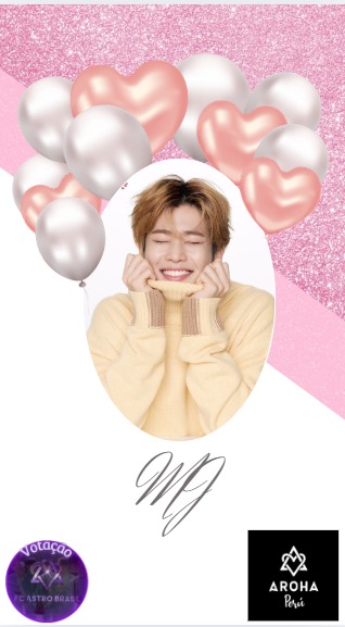 A heartfelt wallpaper shared by MJ (ASTRO)'s fans