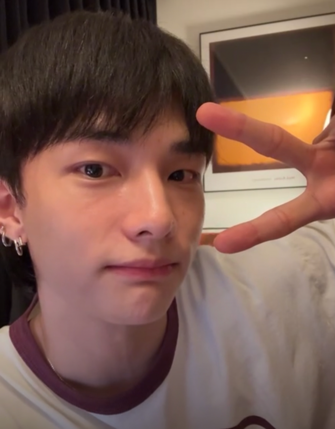 A moment captured by Hyunjin (Stray Kids)'s fan