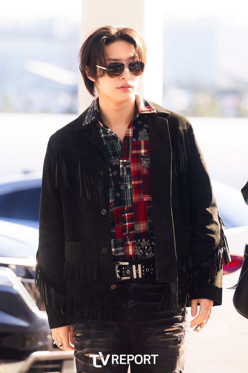 A moment captured by Mingi (ATEEZ)'s fan