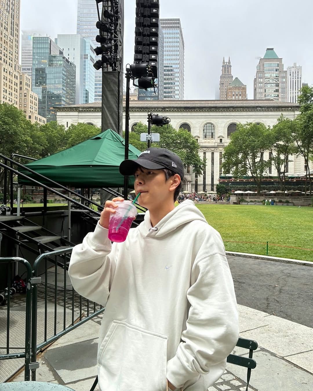 Recent activity shot of Seungmin (Stray Kids)