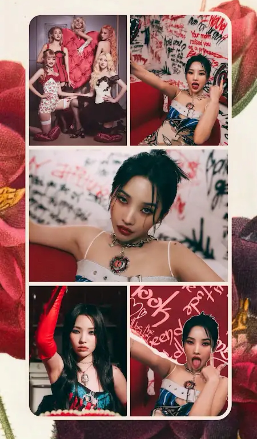 A moment captured by i-dle's fan
