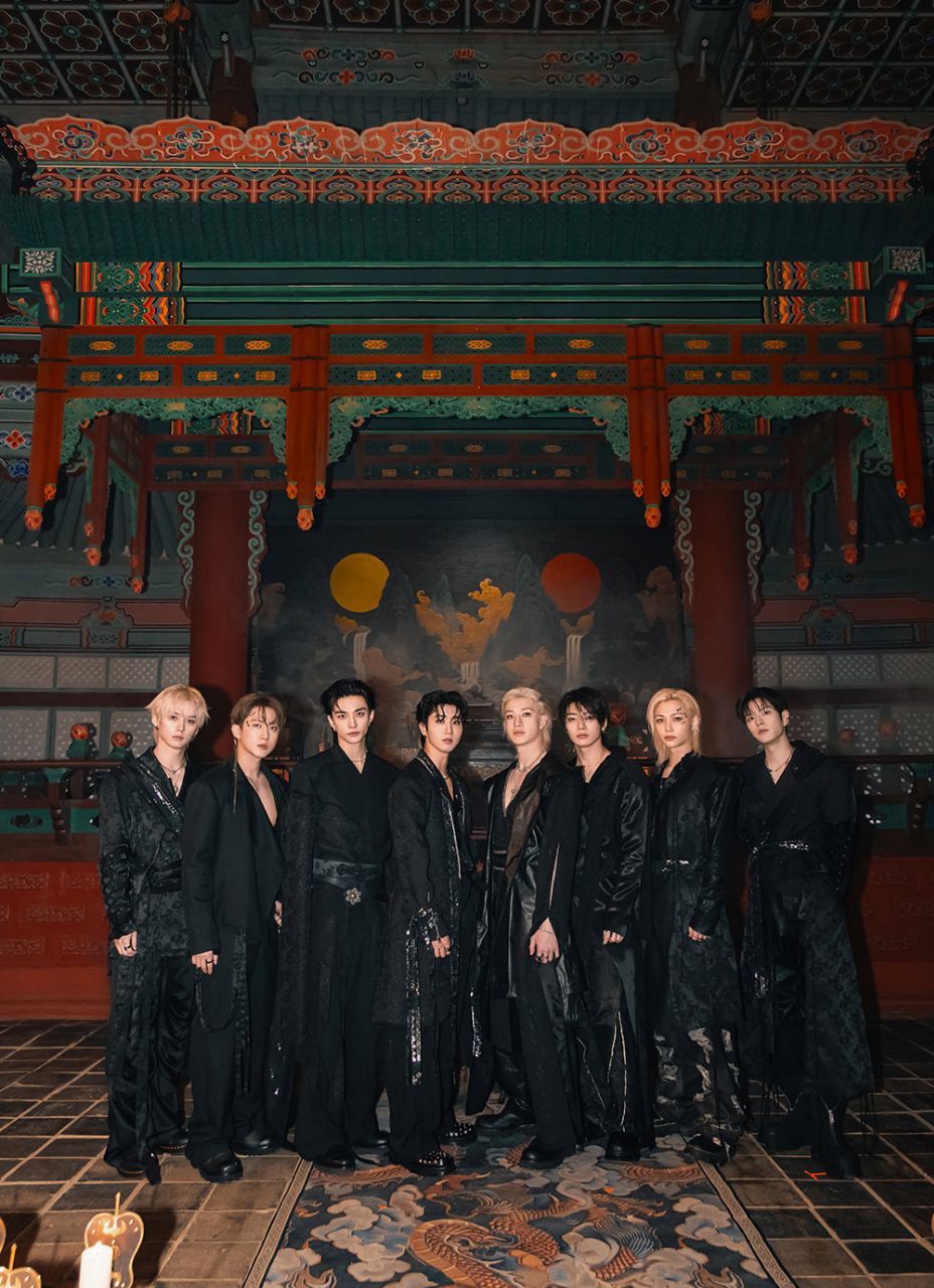 A moment captured by Stray Kids's fan