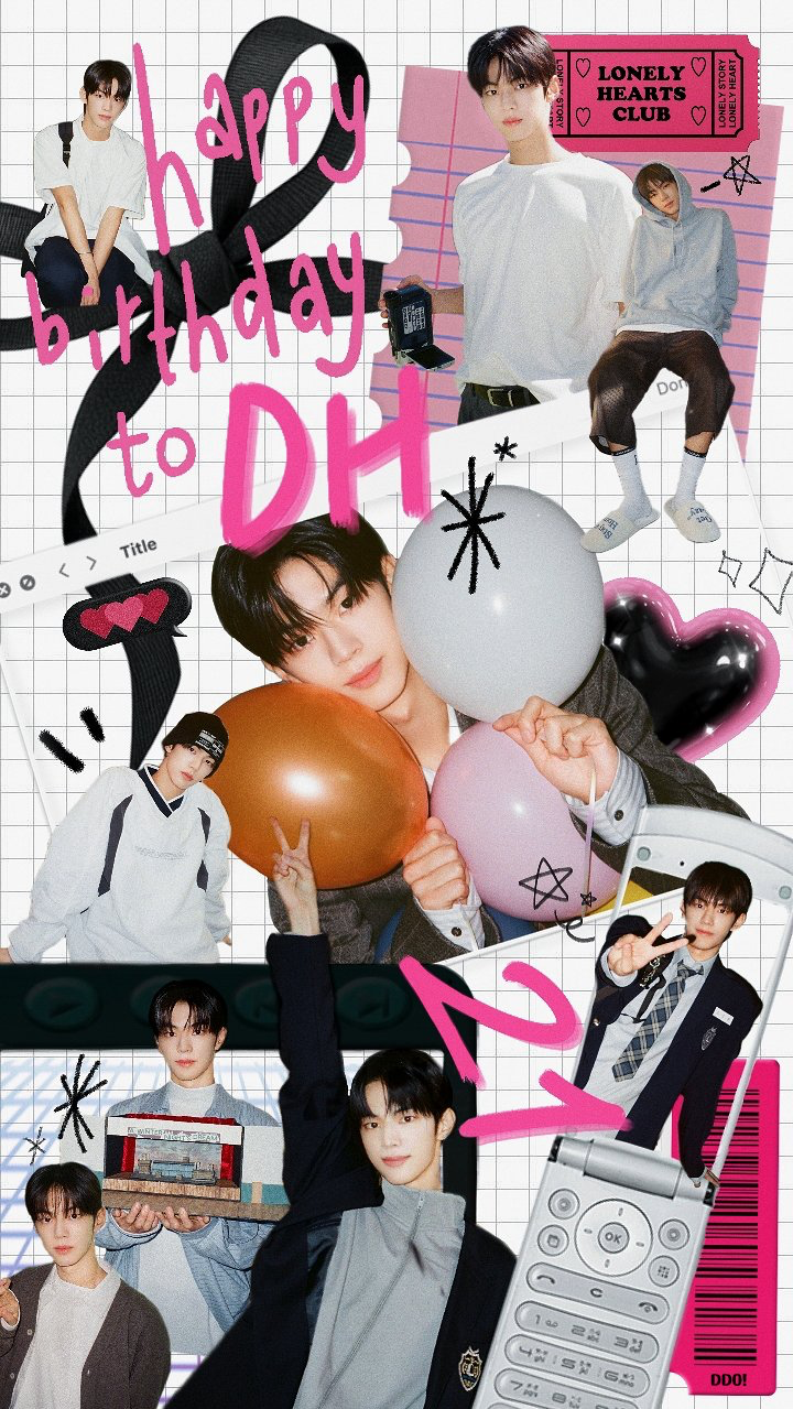 A heartfelt wallpaper shared by Dohoon (TWS)'s fans