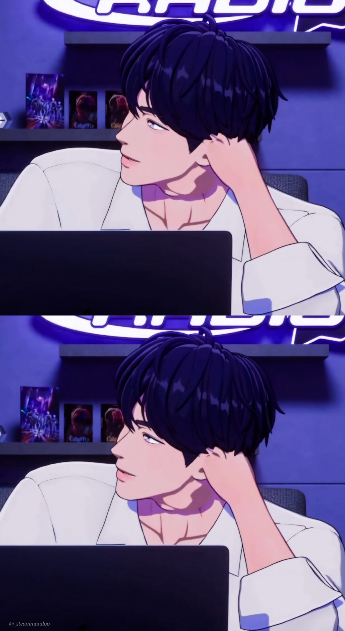 A moment captured by Yejun (PLAVE)'s fan