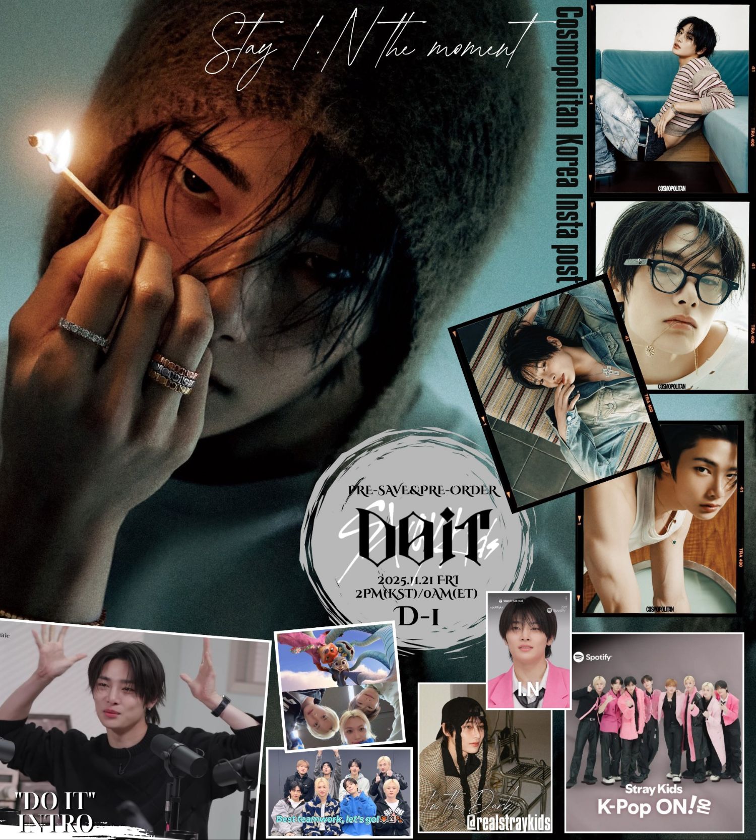 A moment captured by I.N (Stray Kids)'s fan