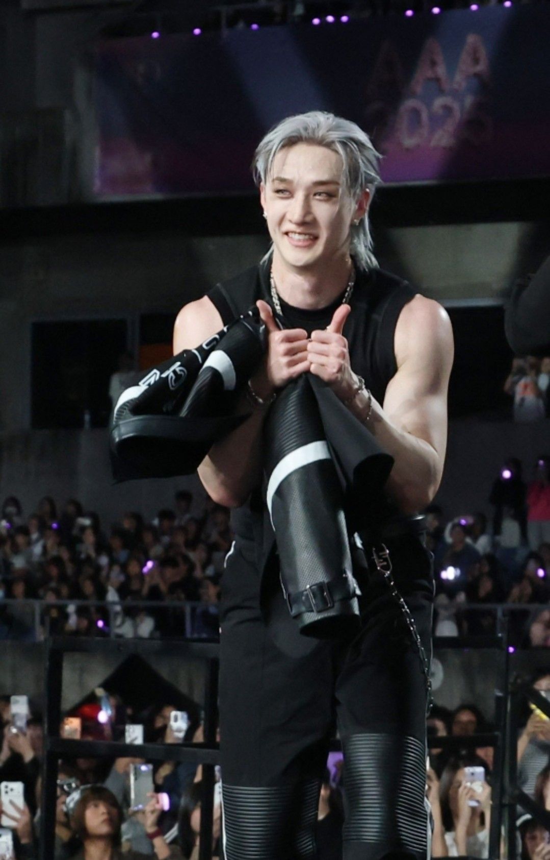 Recent activity shot of Bang Chan (Stray Kids)