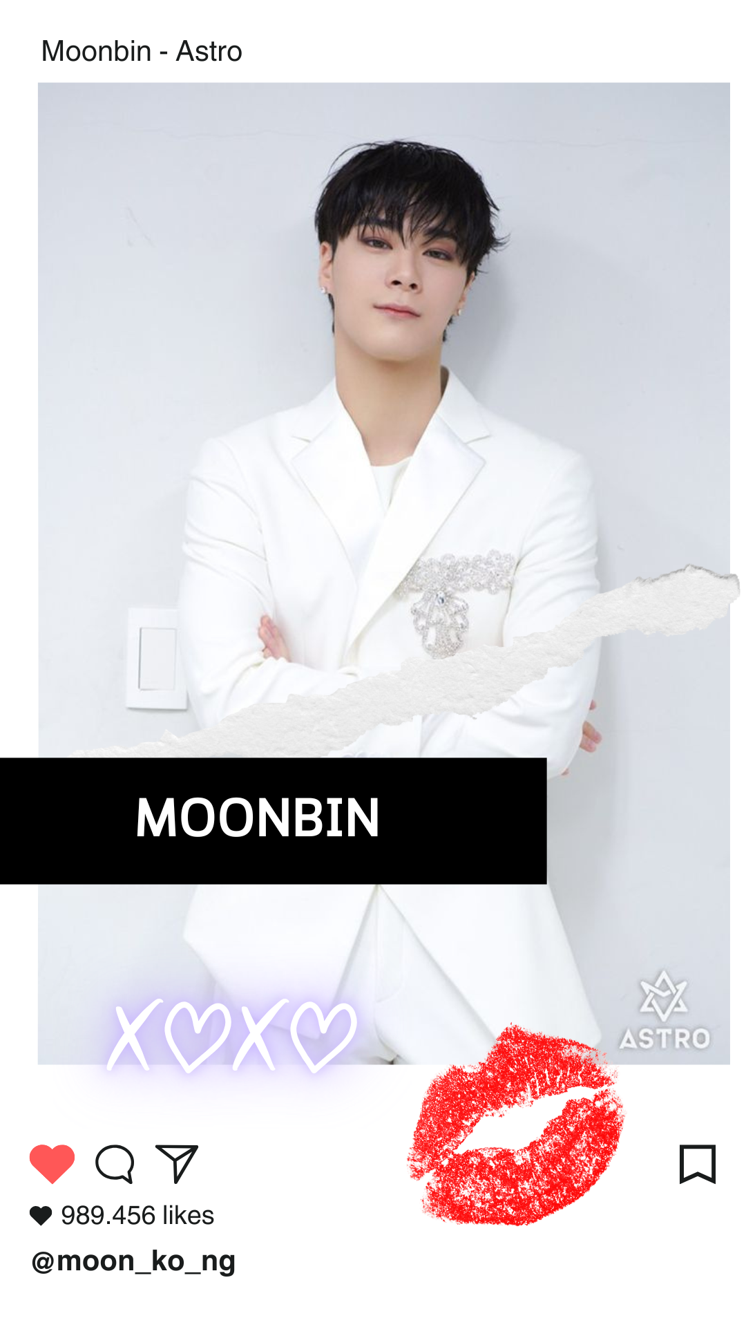 Recent activity shot of Moonbin (ASTRO)