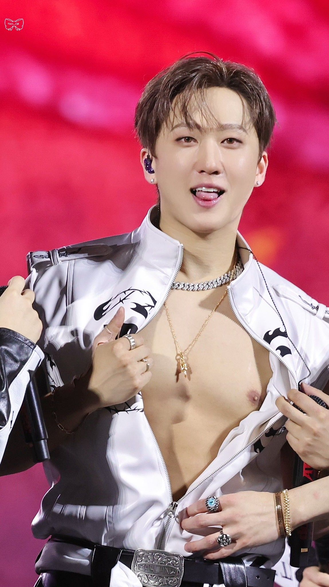 A moment captured by Changbin (Stray Kids)'s fan