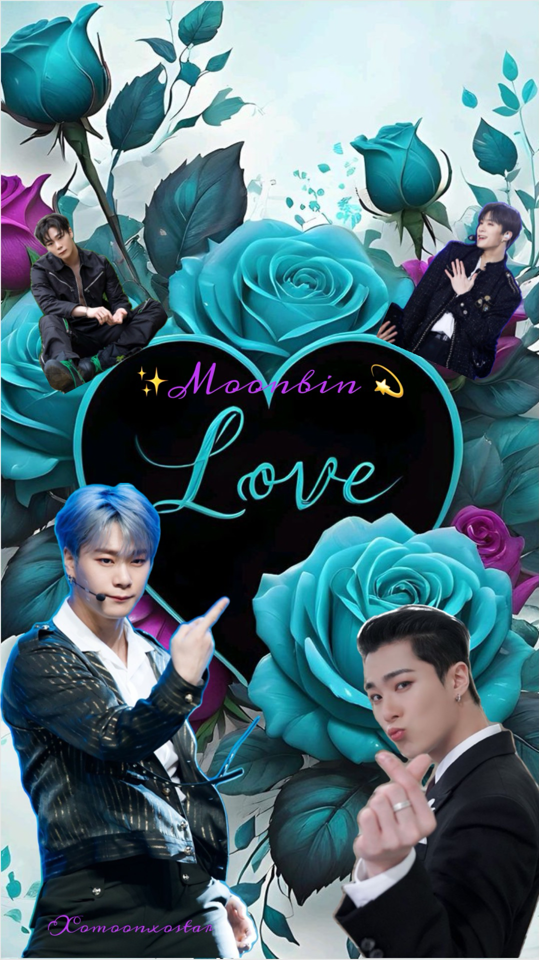 A heartfelt wallpaper shared by Moonbin (ASTRO)'s fans