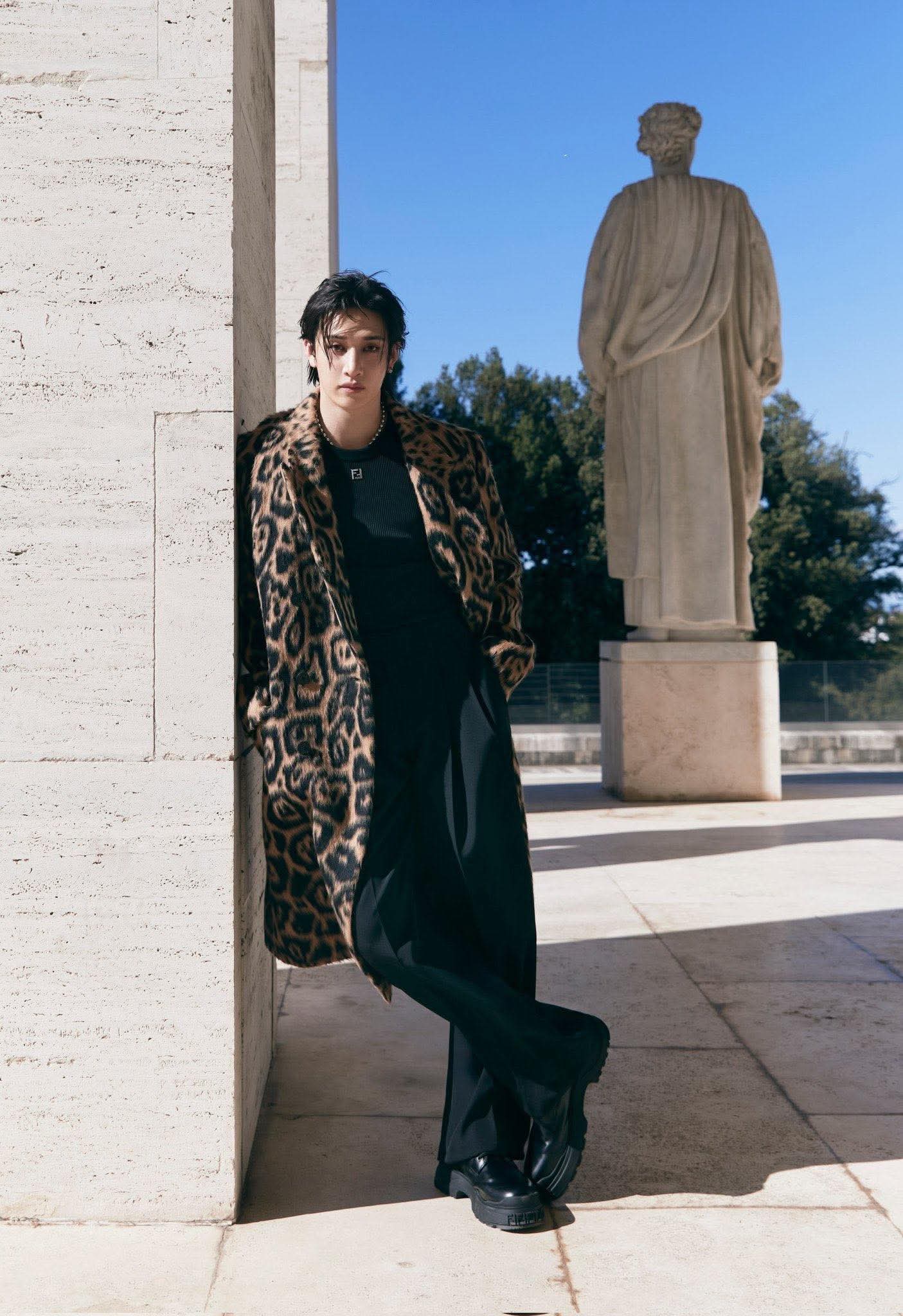 Momen yang diabadikan oleh penggemar Bang Chan (Stray Kids)