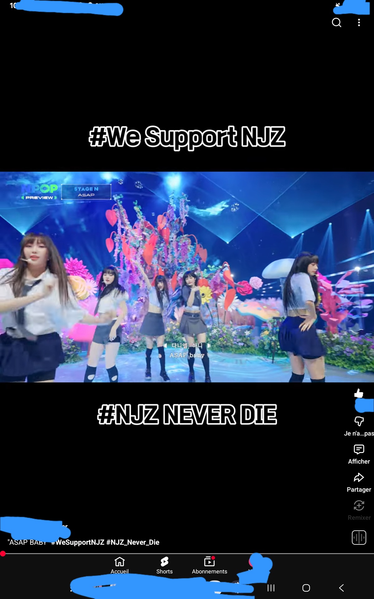 Recent activity shot of NewJeans