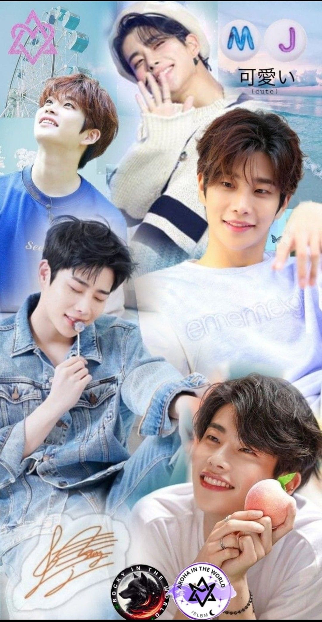 A heartfelt wallpaper shared by MJ (ASTRO)'s fans