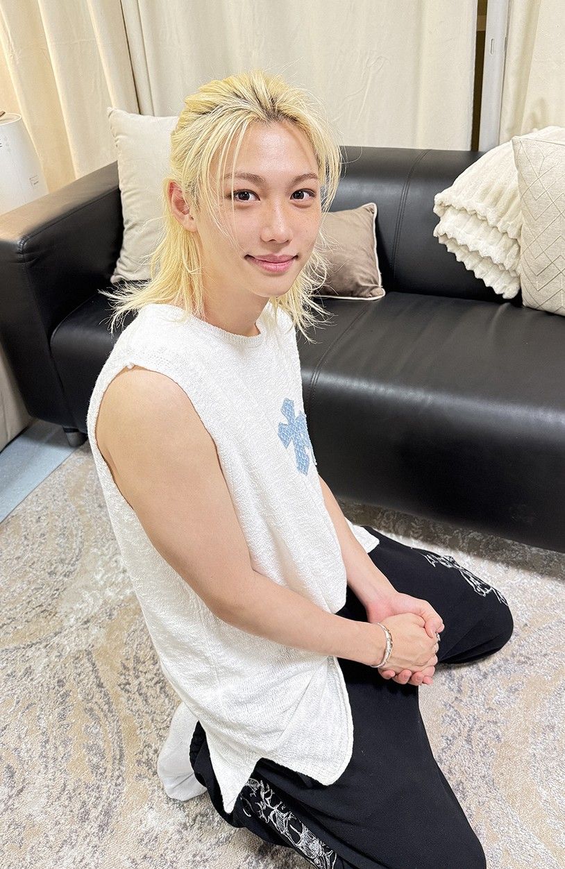 Recent activity shot of Felix (Stray Kids)