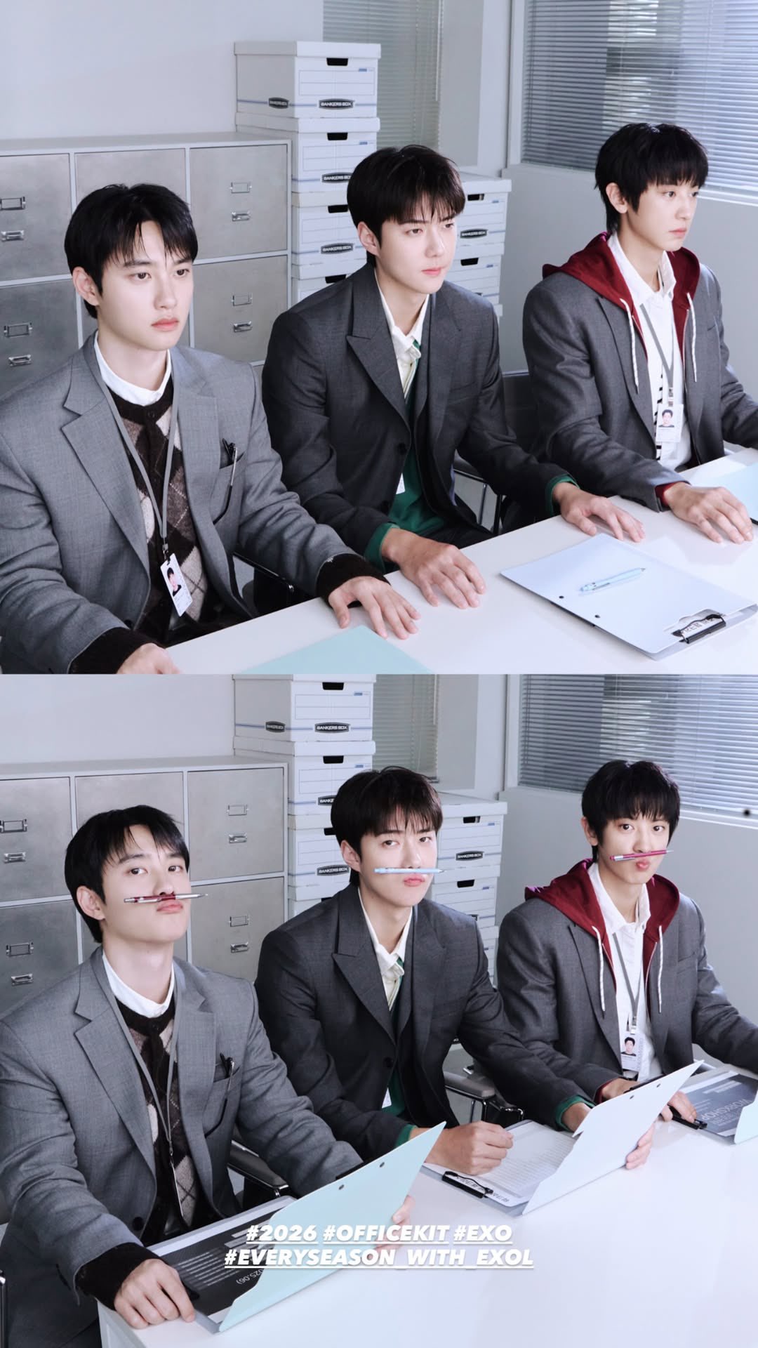 A heartfelt wallpaper shared by EXO's fans