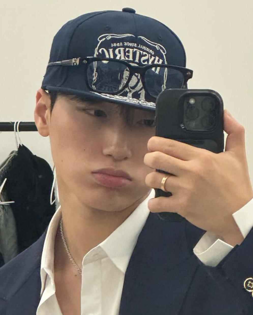 A moment captured by San (ATEEZ)'s fan