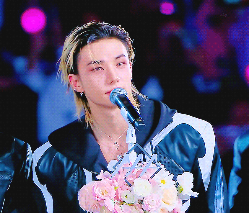 A moment captured by Hyunjin (Stray Kids)'s fan