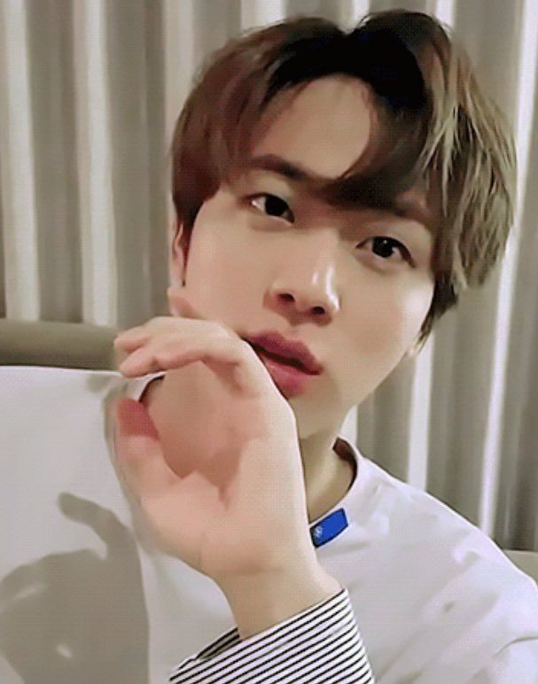 Recent activity shot of Jin (BTS)