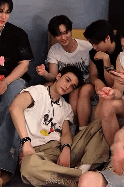A moment captured by Hyunjin (Stray Kids)'s fan