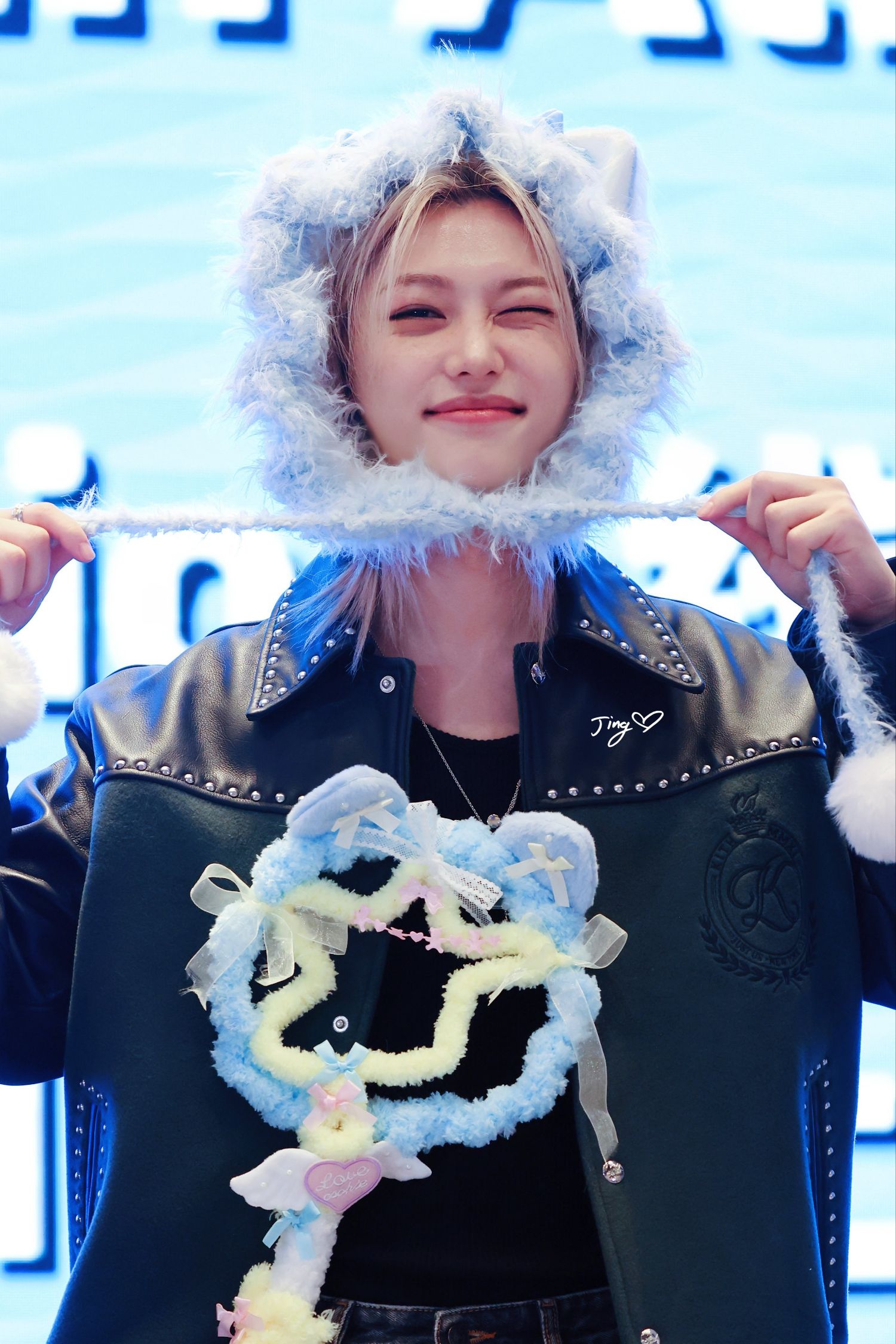 A moment captured by Felix (Stray Kids)'s fan