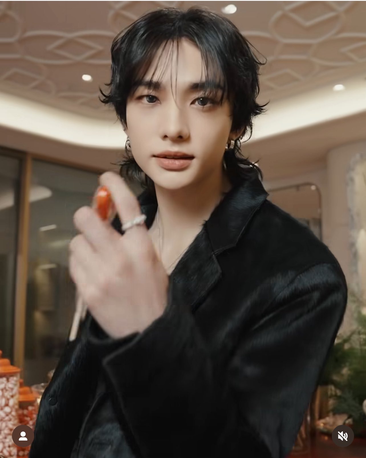 Recent activity shot of Hyunjin (Stray Kids)